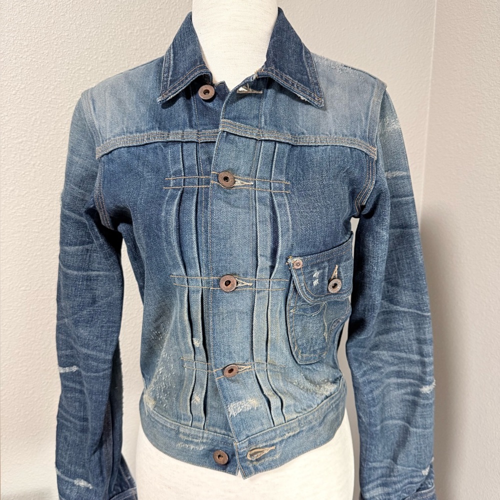 RRL Cowboy Slevedge Denim Jacket Type 1 Lee Style BuckleBack Western Heritage XS